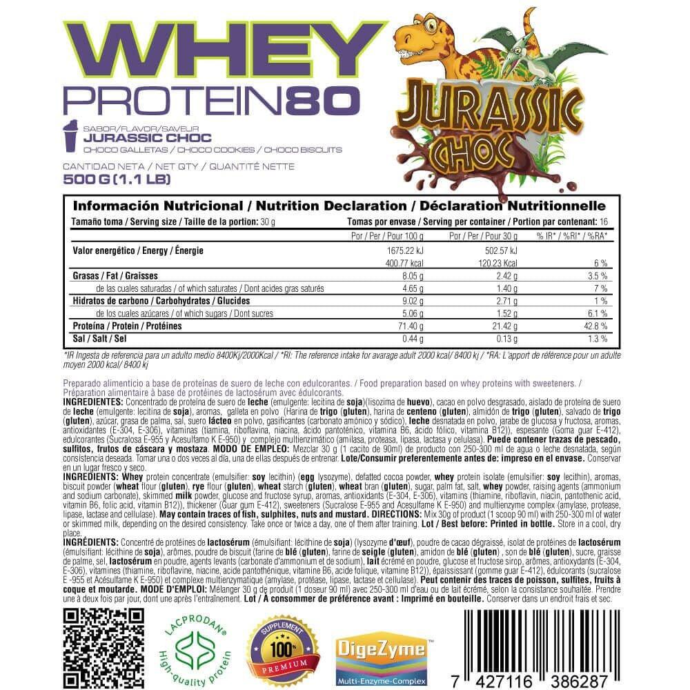 Whey protein80 - 500g Jurassique Choc de MASmusculo 6/6