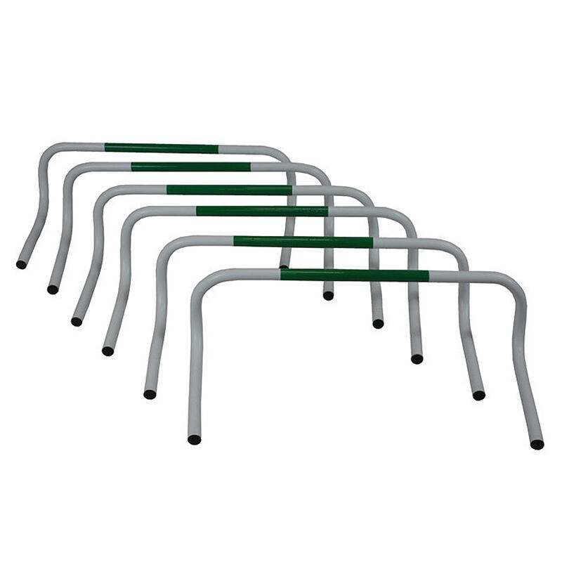 Set 6 obstacole gardulete antrenament Sportek 20 cm inaltime cu geanta transport