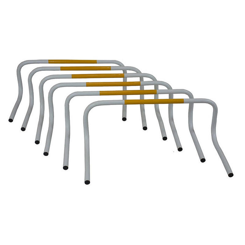 Set 6 obstacole gardulete antrenament Sportek inaltime 25 cm cu geanta transport