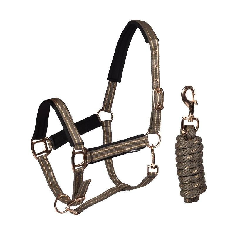 Halter and lead rope set for horse HORKA Deluxe