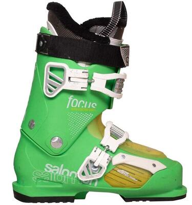 Tweedehands skischoenen - salomon focus green, 45 eu, goede staat