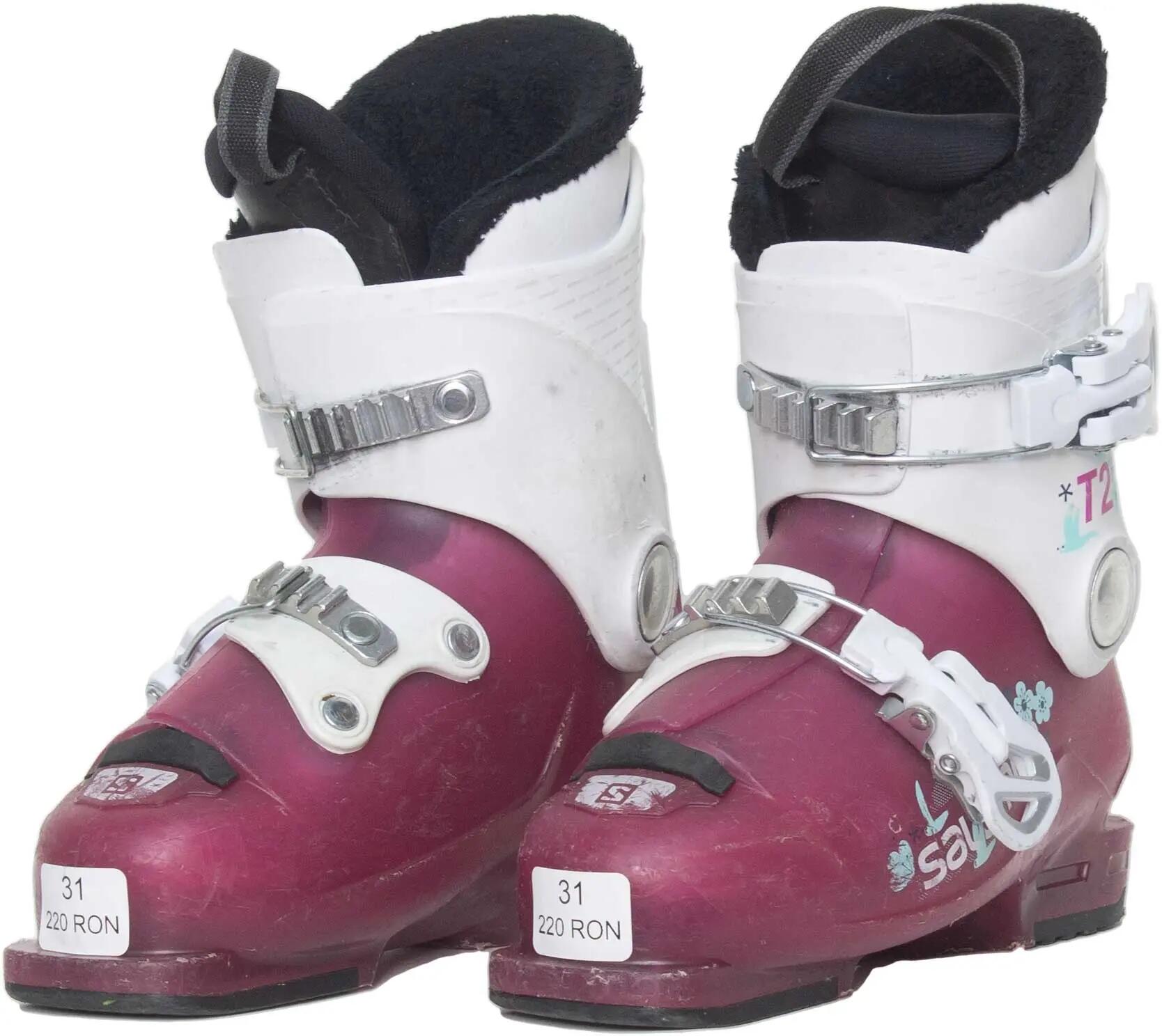Használt Sícipő - Salomon T2 Purple - Jó állapotú 2/3