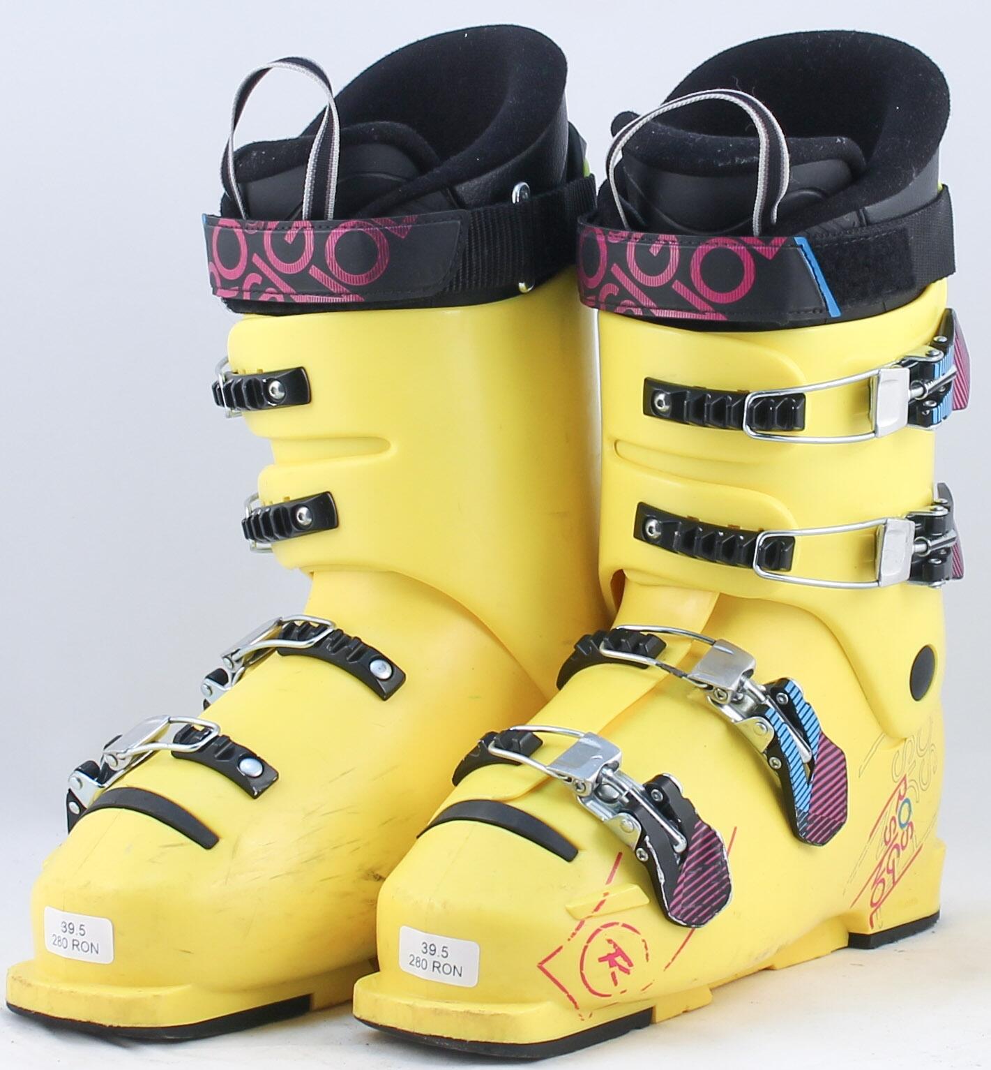 Gebrauchte Skischuhe - ROSSIGNOL Gelb, 39,5 EU, guter Zustand 2/3