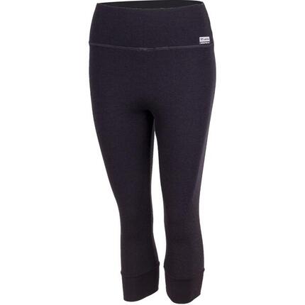 Sous-vêtements 3/4 en mérinos noir pour femmes WIA