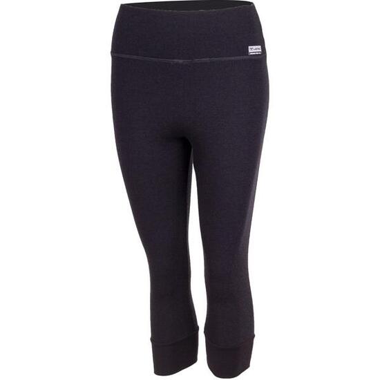 Sous-vêtements 3/4 en mérinos noir pour femmes WIA