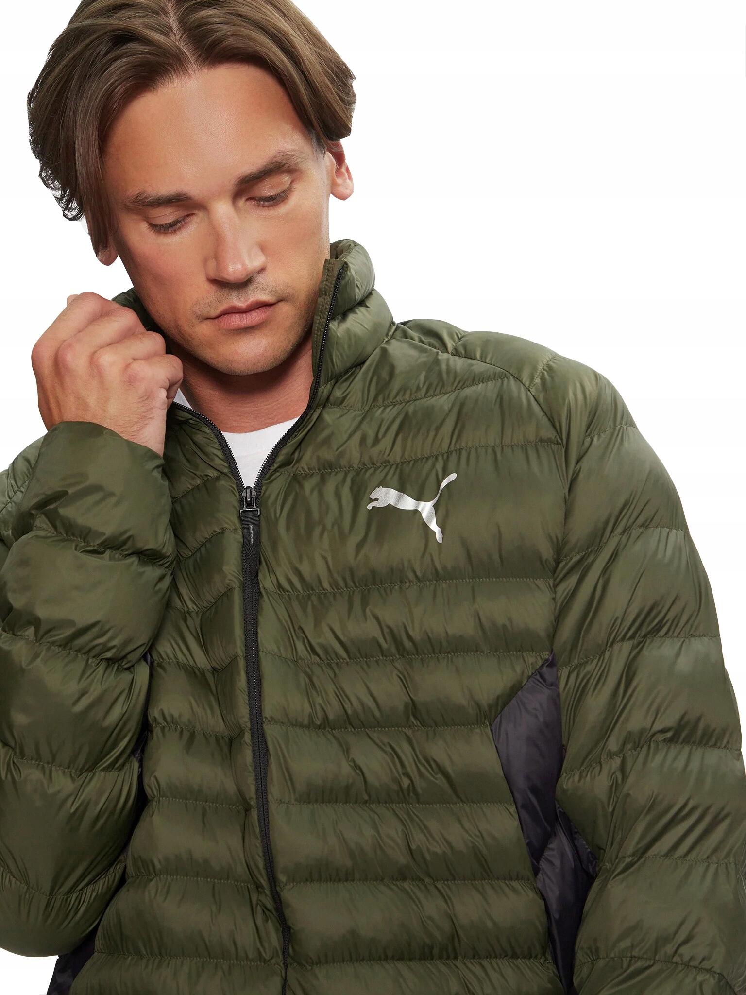 Męska kurtka pikowana Puma Packlite Primaloft zielona 4/7