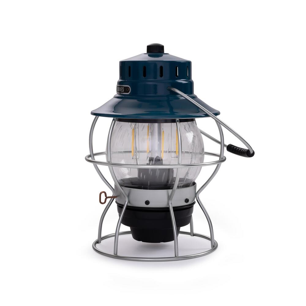 Camping Laterne Railroad Retro Lampe Dimmbar Metall Glas USB Akku LED 4/7