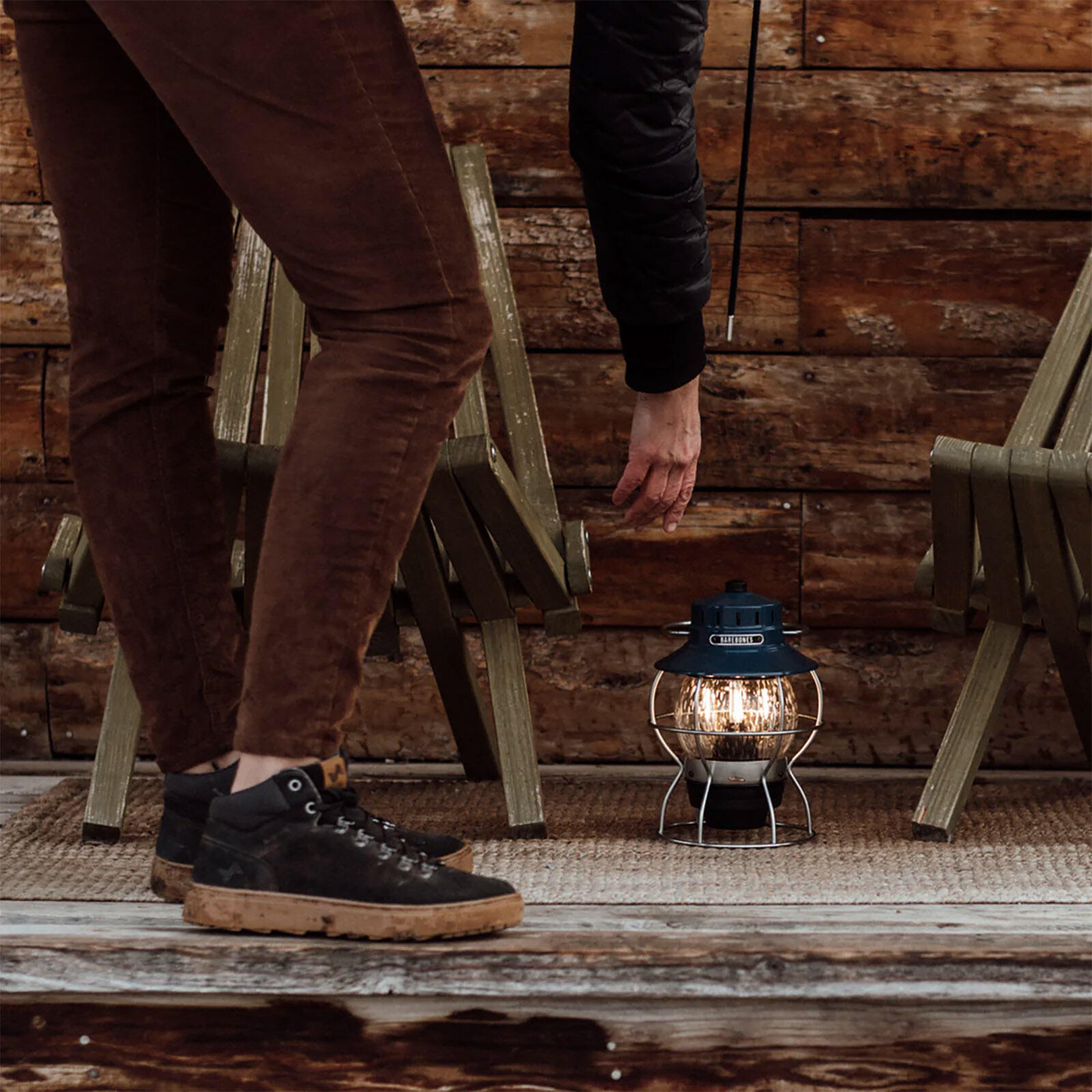 Camping Laterne Railroad Retro Lampe Dimmbar Metall Glas USB Akku LED 5/7