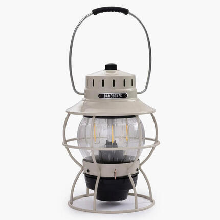 Camping Laterne Railroad Retro Lampe Dimmbar Metall Glas USB Akku LED