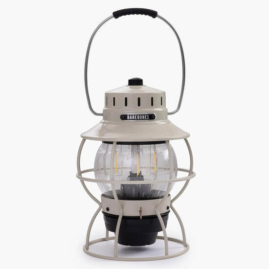 Camping Laterne Railroad Retro Lampe Dimmbar Metall Glas USB Akku LED