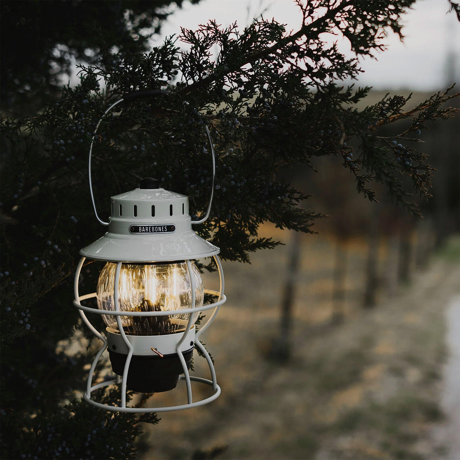 Camping Laterne Railroad Retro Lampe Dimmbar Metall Glas USB Akku LED 4/7