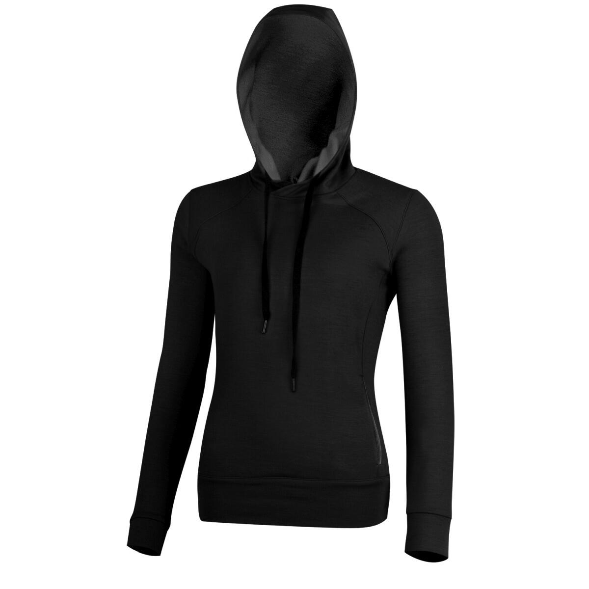 Lasting - Sweat-shirt En Laine Mérinos Pour Femme Tora - Veste - Noir - Decathlon