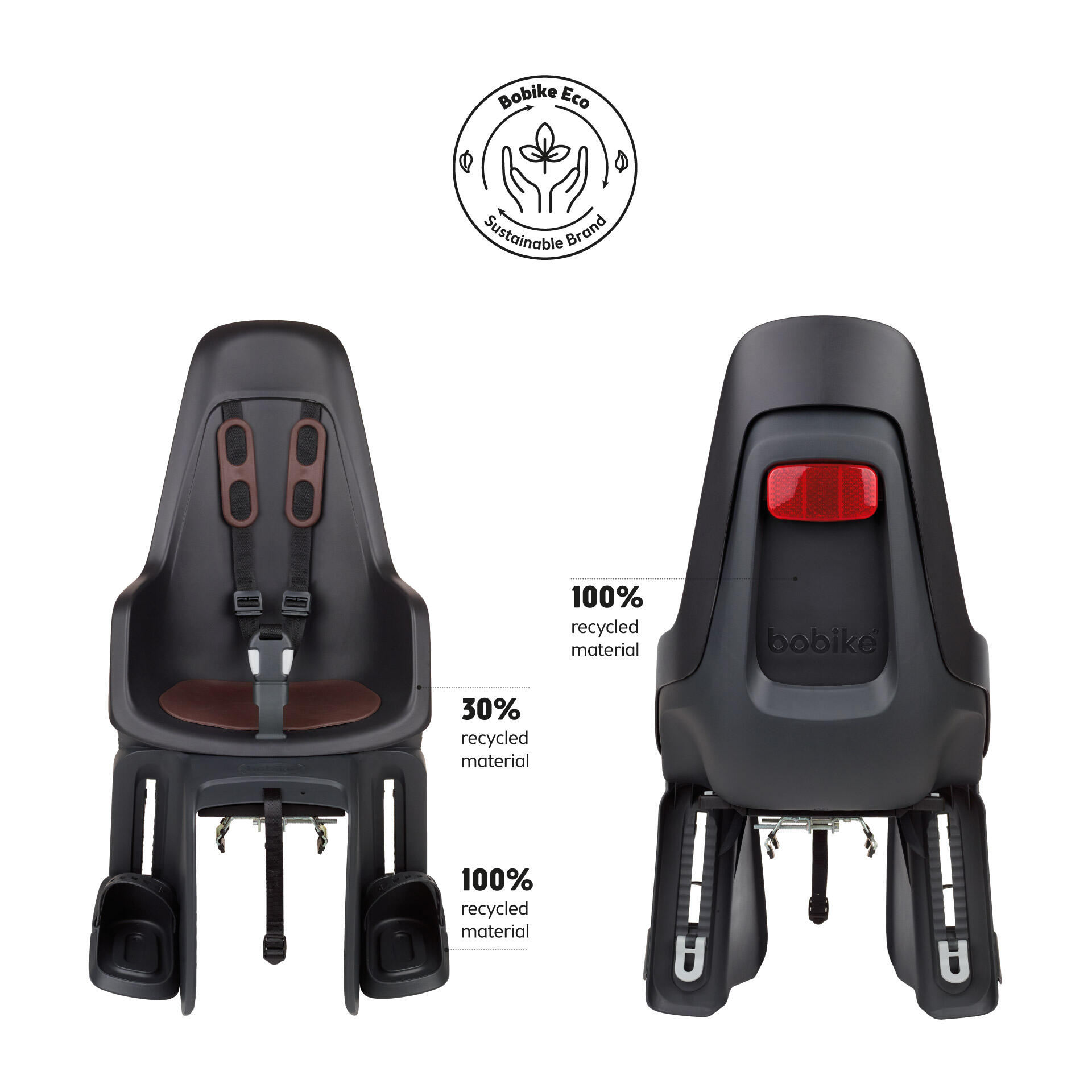 Siège Enfant Vélo Arrière Sur Cadre & Porta-Bagages Éco 6/9