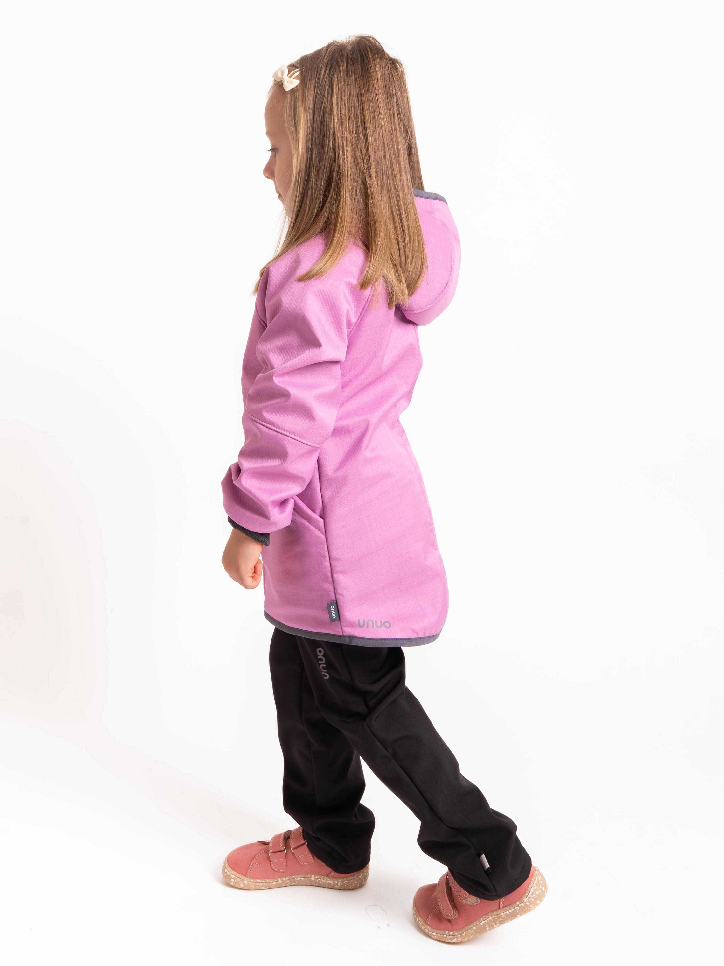 Softshell-Jacke mit Teddyfutter für Kinder, Violett 5/7