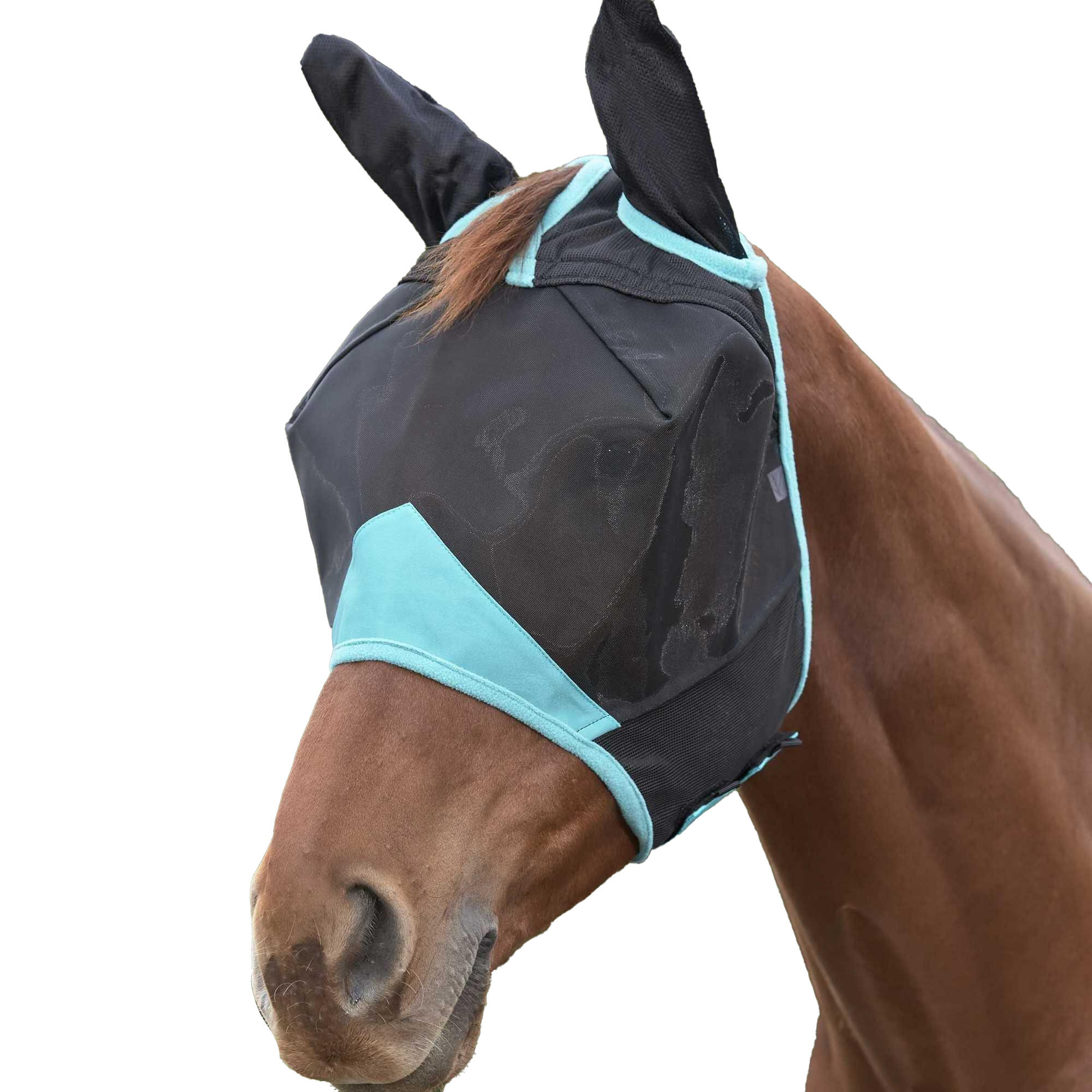 Pferde Fliegenmaske mit Ohren "Comfitec Deluxe", Feines Netzmaterial Damen und 2/2