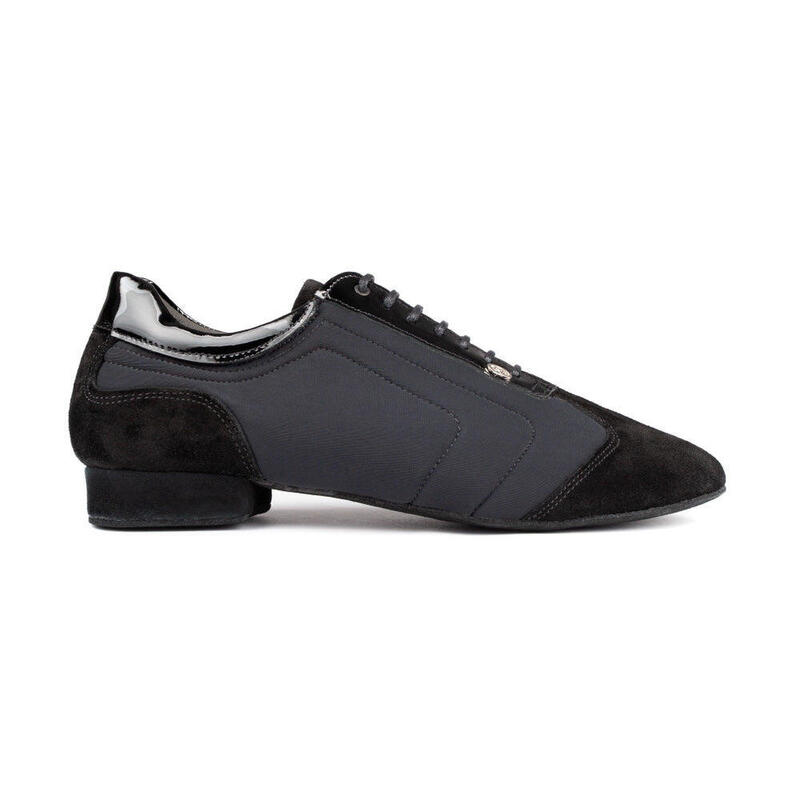 PD035 Chaussures de danse en noir avec semelle en daim