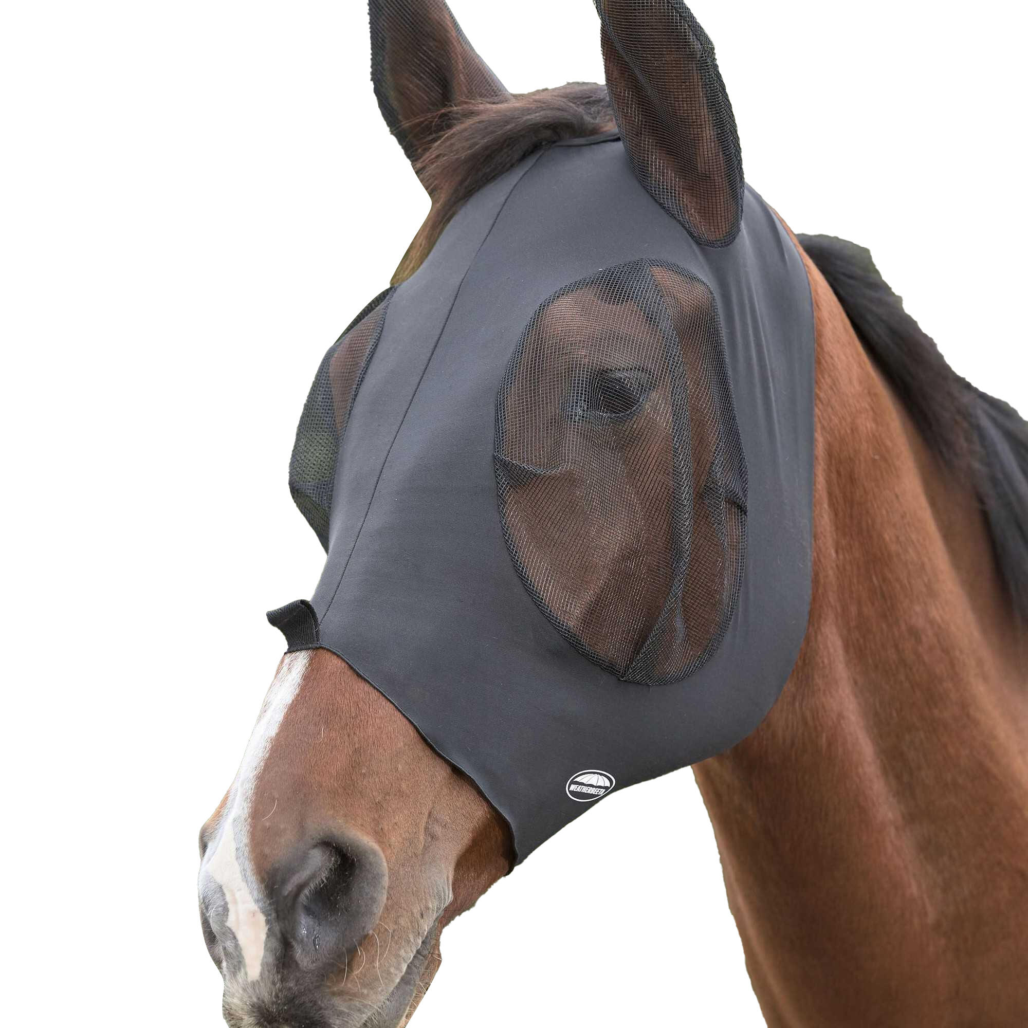 Elasticizzato Maschera Antimosche Con Orecchie Per Cavallo Weatherbeeta Deluxe 2/2