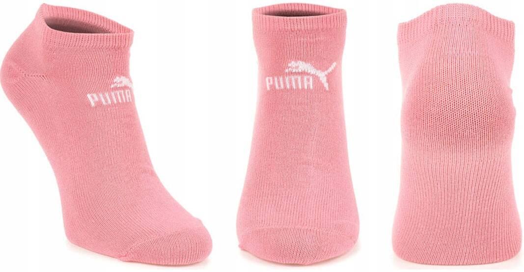 Skarpety 3 pary niskie z bawełną różowe PUMA 5/6