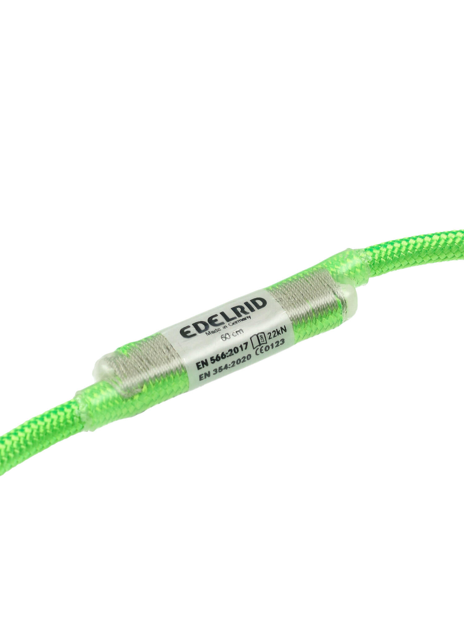 Rundschlinge HMPE Cord Sling 6 mm neon green 60 cm 2/3