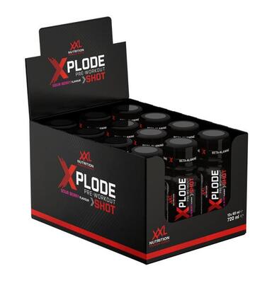 Xplode pre shot - pre workout - zure bes - 12 pack (12x60ml)