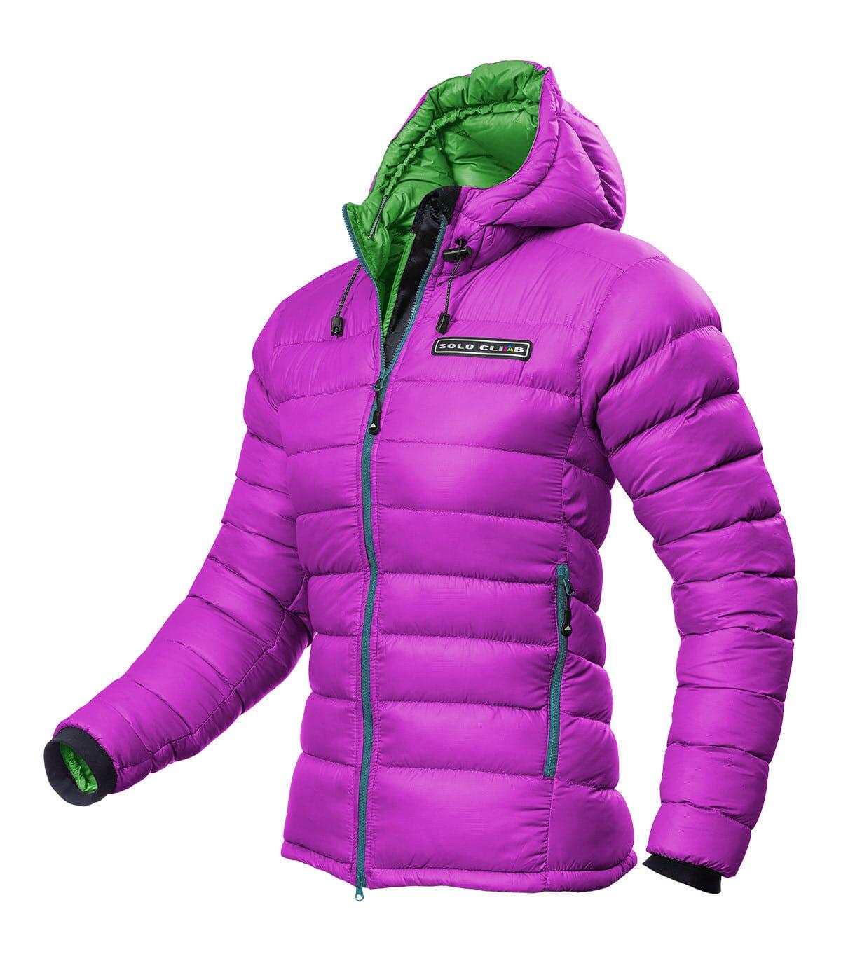 SOLO CLIMB Casaco De Penas Khumbu Alpinismo Mulher Térmica Roxo