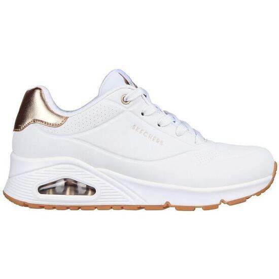 Baskets Femme Baskets Skechers UNO - GOLDEN AIR Blanc Blanc Skechers