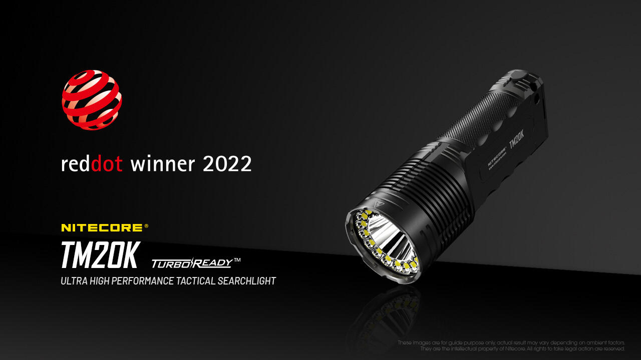 TM20K Ultra High Performance Tactical Searchlight - Black