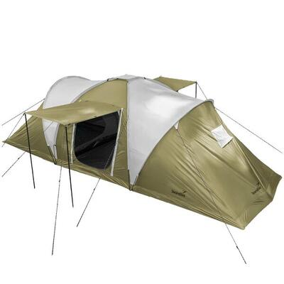 Koepeltent hammerfest 4 protect - ingenaaide tentbodem. 4 pers.. 2 slaapcabines