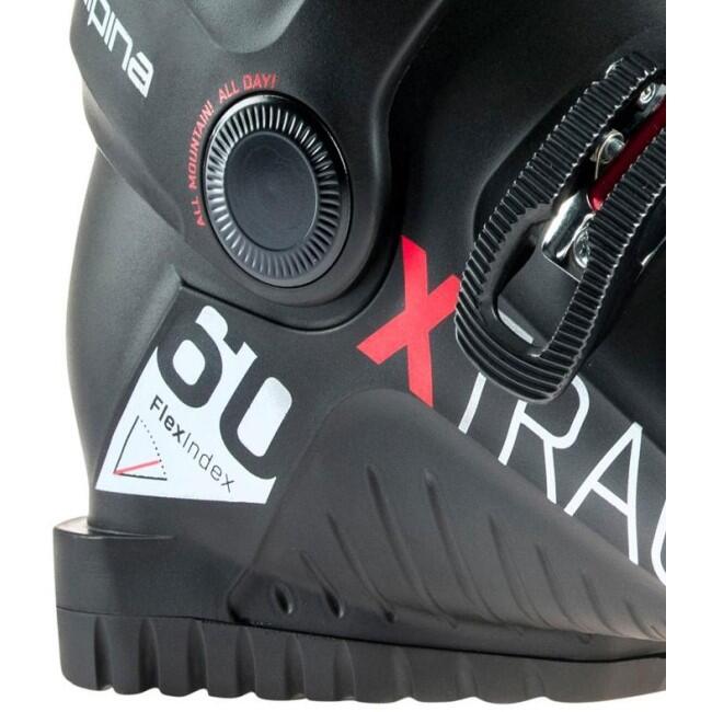 Chaussures de ski ALPINA X Track 60, Noir/Rouge, Hommes 4/5