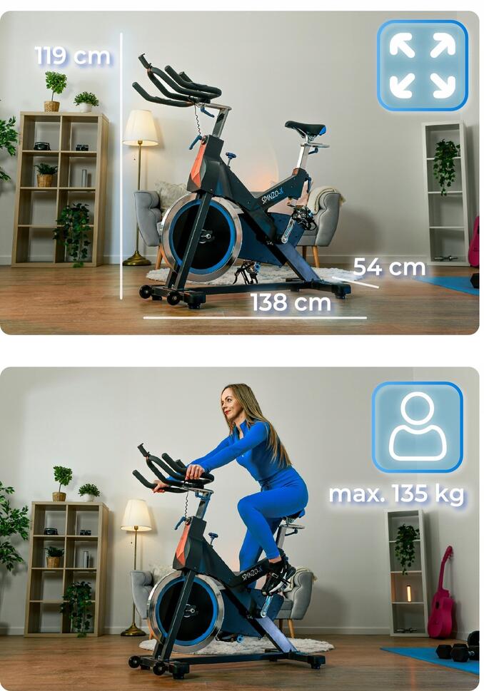 Rower treningowy magnetyczny Thunder SPINZO-X thumbnail