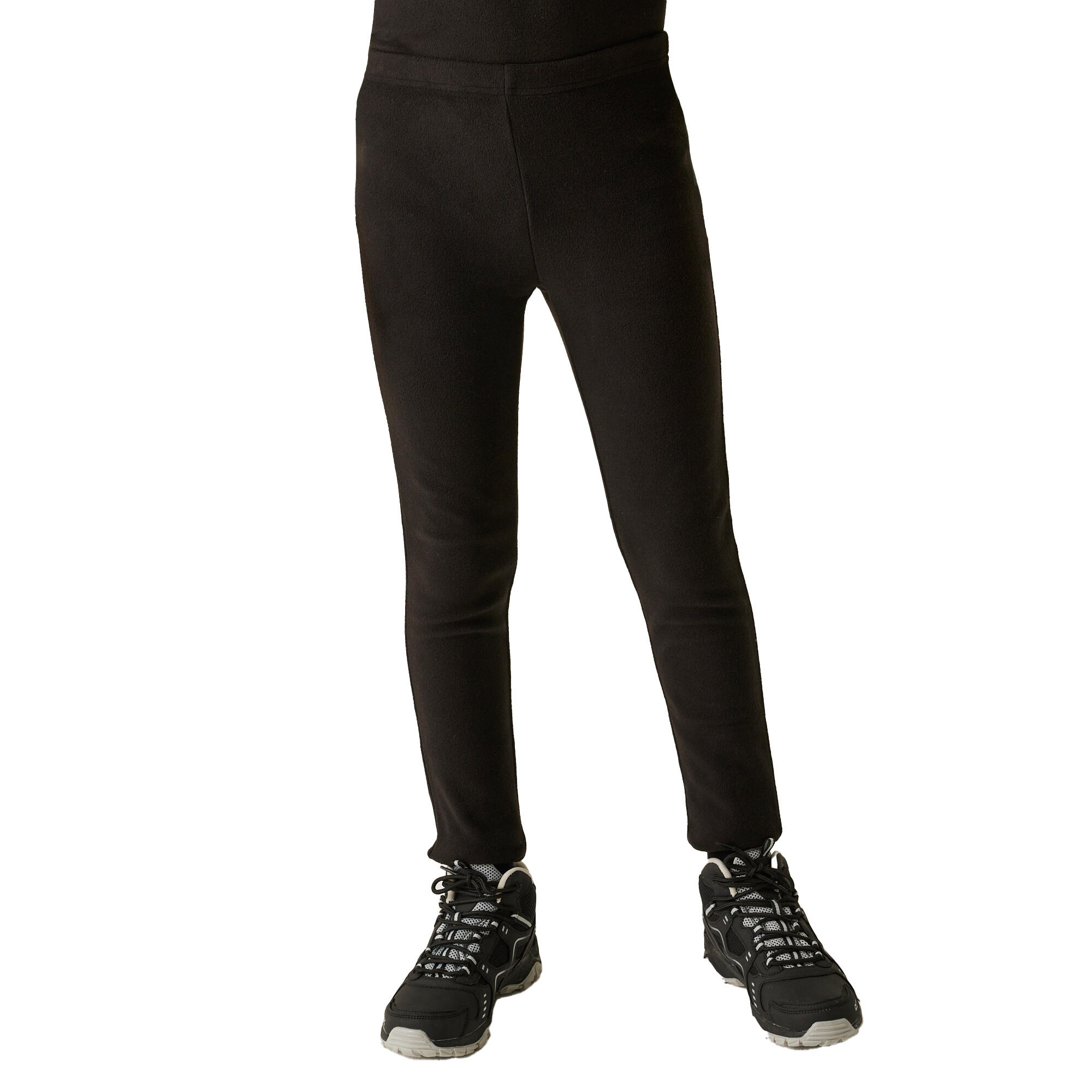 Girls Thermal Base Layer Leggings (Black) 3/4