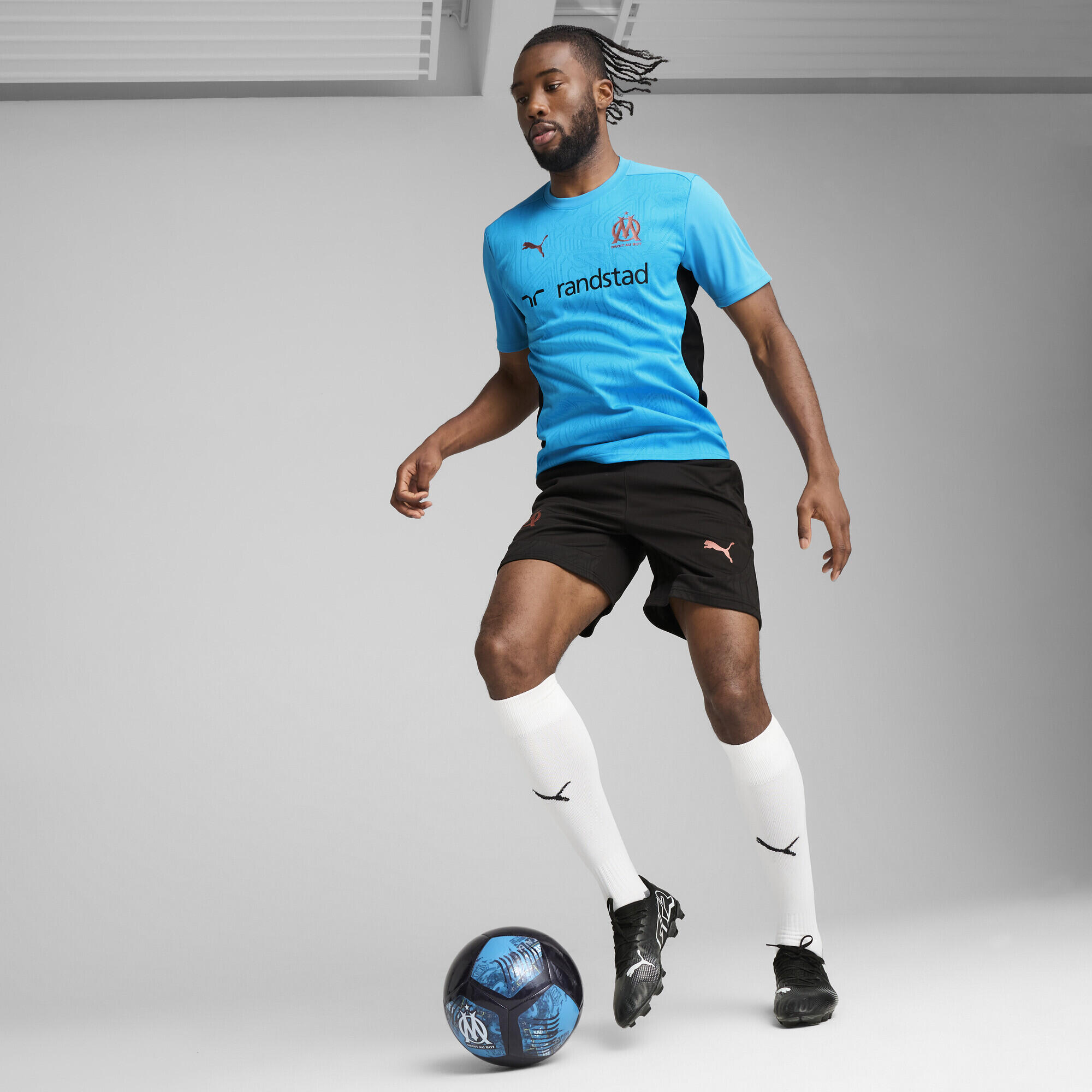 Short d’entraînement Olympique de Marseille Homme PUMA Black Copper Metallic 4/7