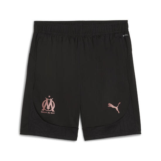 Short d’entraînement Olympique de Marseille Homme PUMA Black Copper Metallic