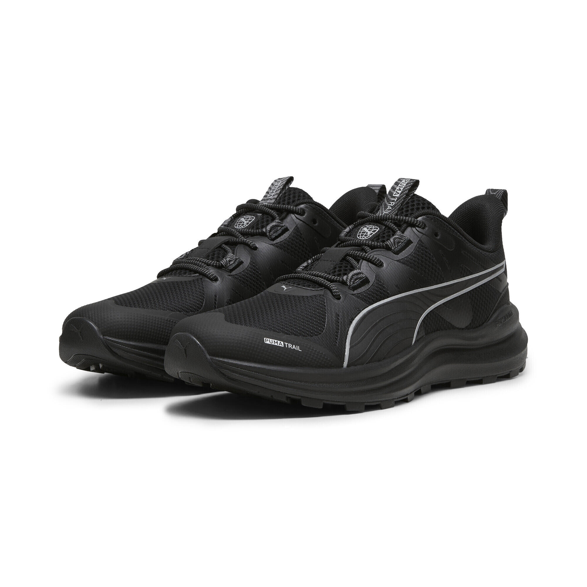 Reflect Lite trailrunningschoenen PUMA Black Cool Dark Gray Silver Metallic 2/7