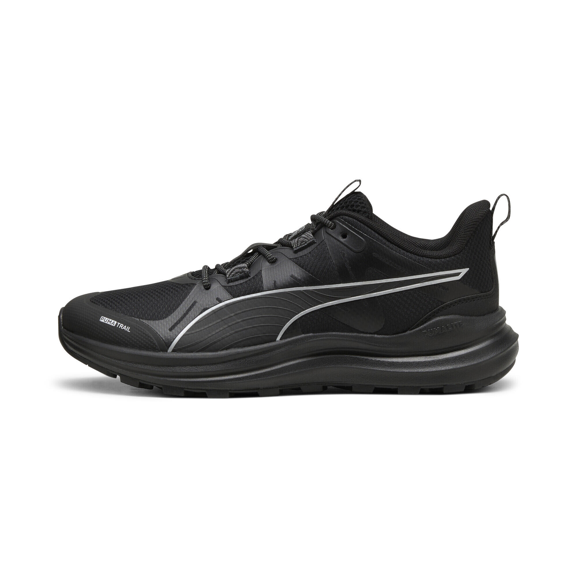 Reflect Lite trailrunningschoenen PUMA Black Cool Dark Gray Silver Metallic 5/7