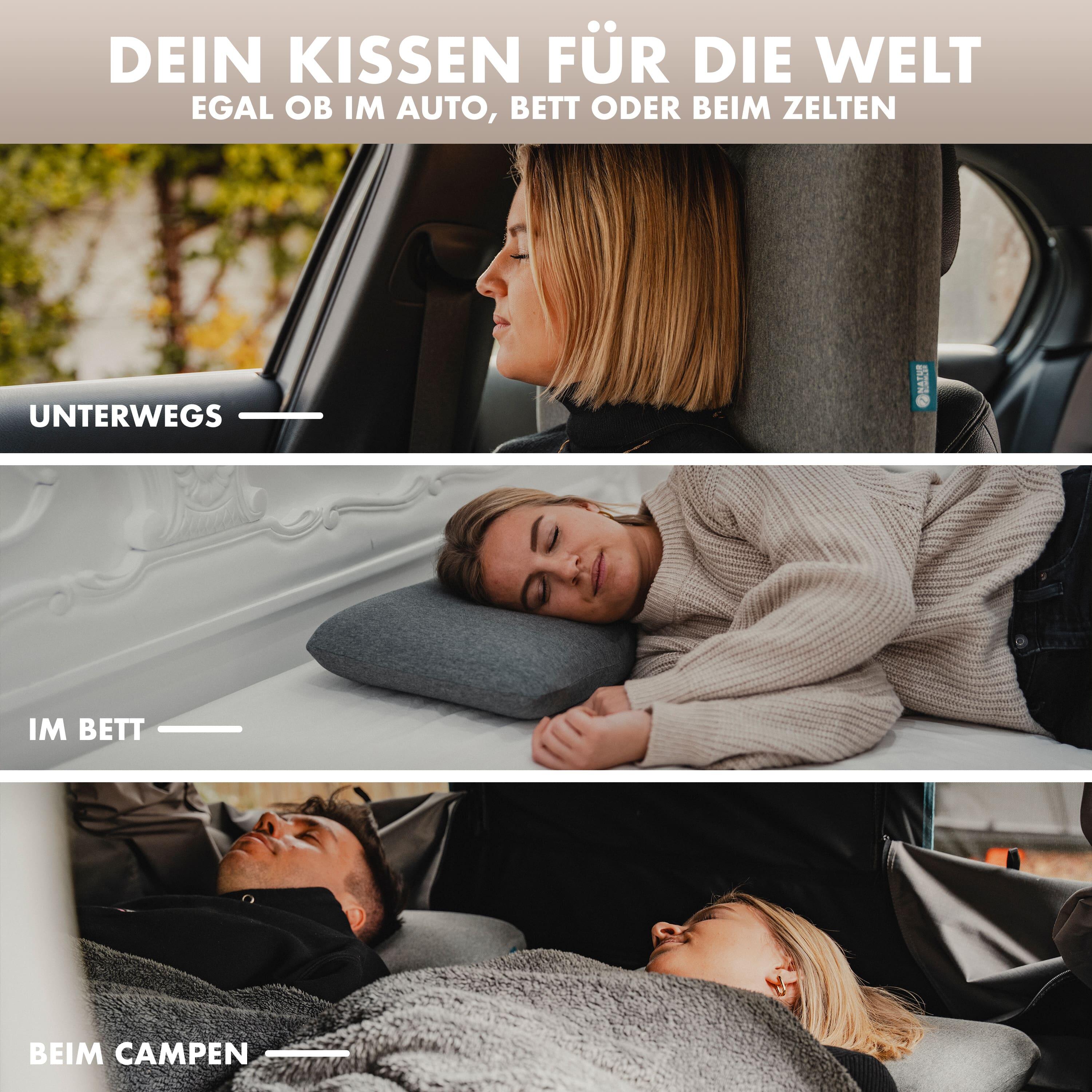 Naturbummler ® Campingkissen Kopfkissen SafeSleep+ 3/7