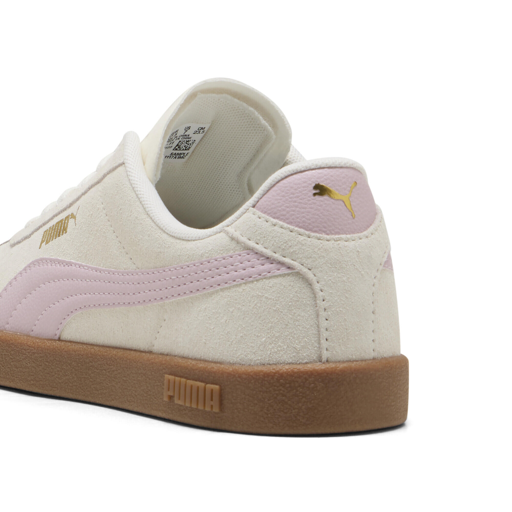 Sneakers PUMA Club II in suede unisex PUMA Warm White Rose Mauve Gum Pink Beige 2/7