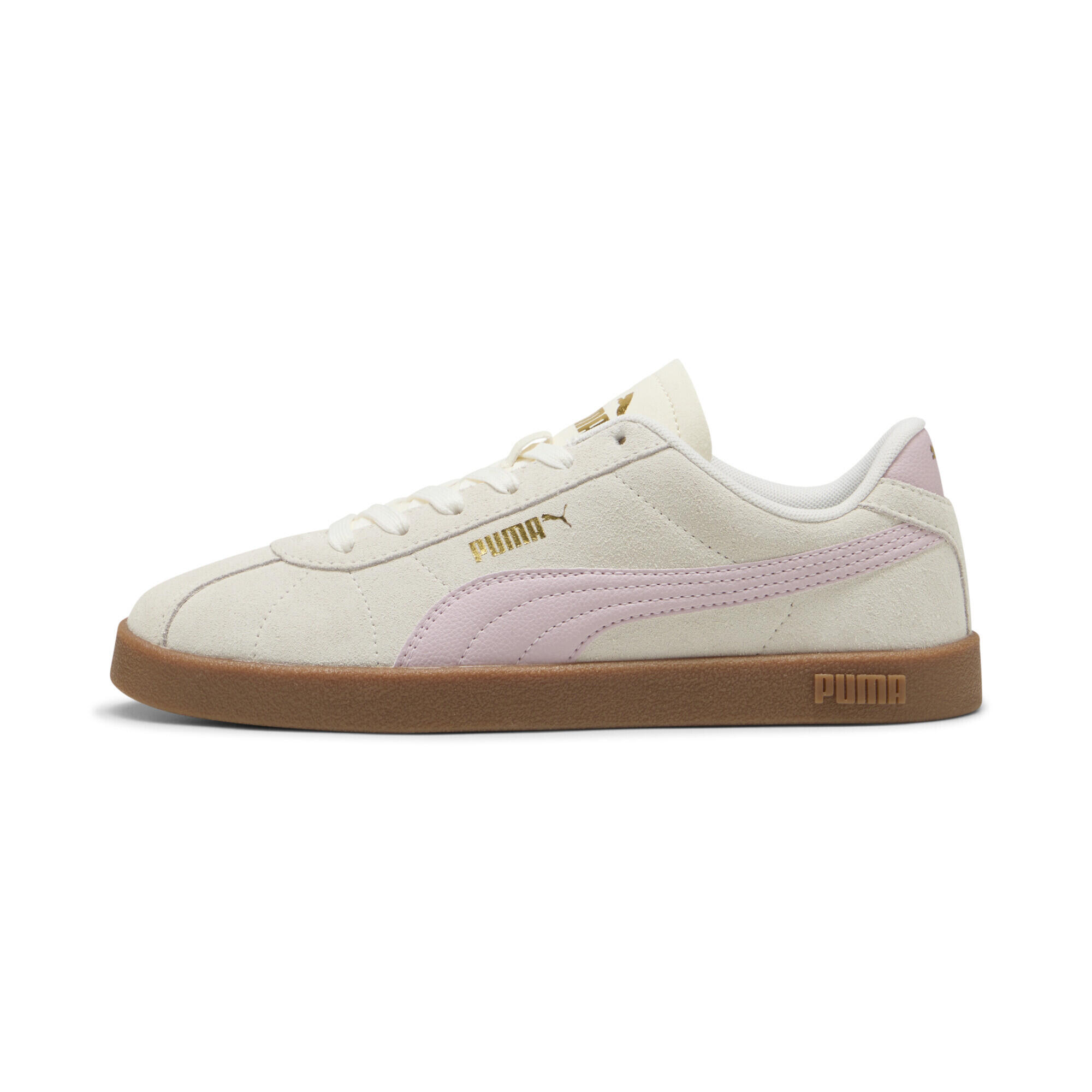 Sneakers PUMA Club II in suede unisex PUMA Warm White Rose Mauve Gum Pink Beige 3/7