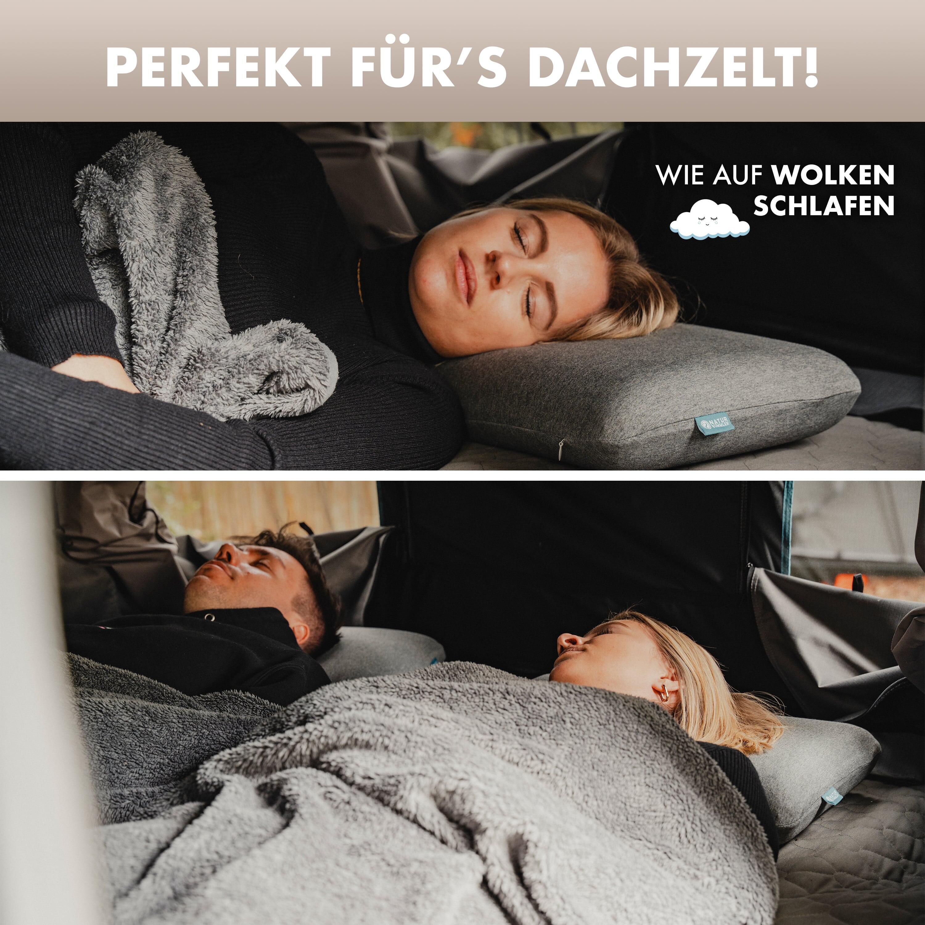 Naturbummler ® Campingkissen Kopfkissen SafeSleep+ 6/7