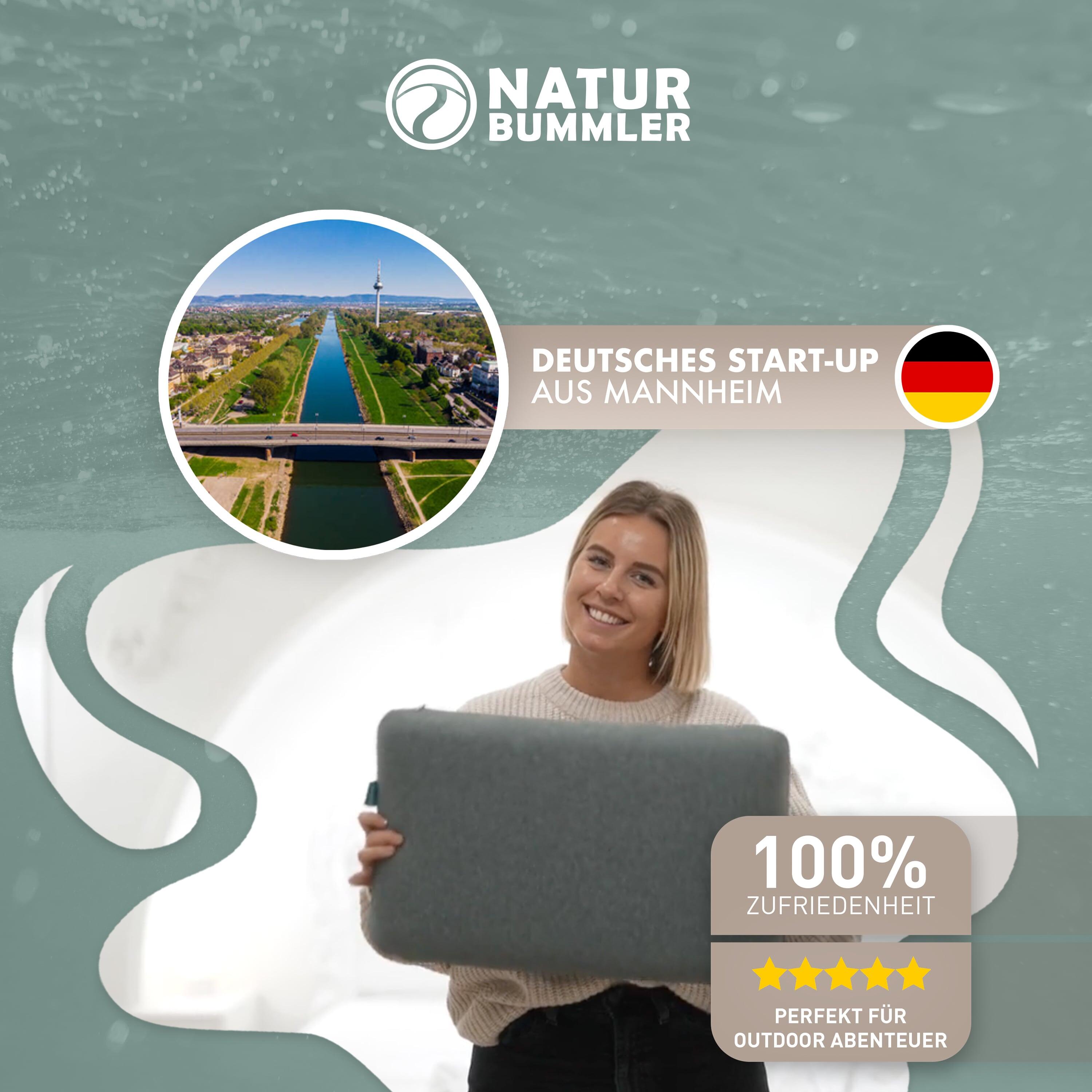 Naturbummler ® Campingkissen Kopfkissen SafeSleep+ 7/7