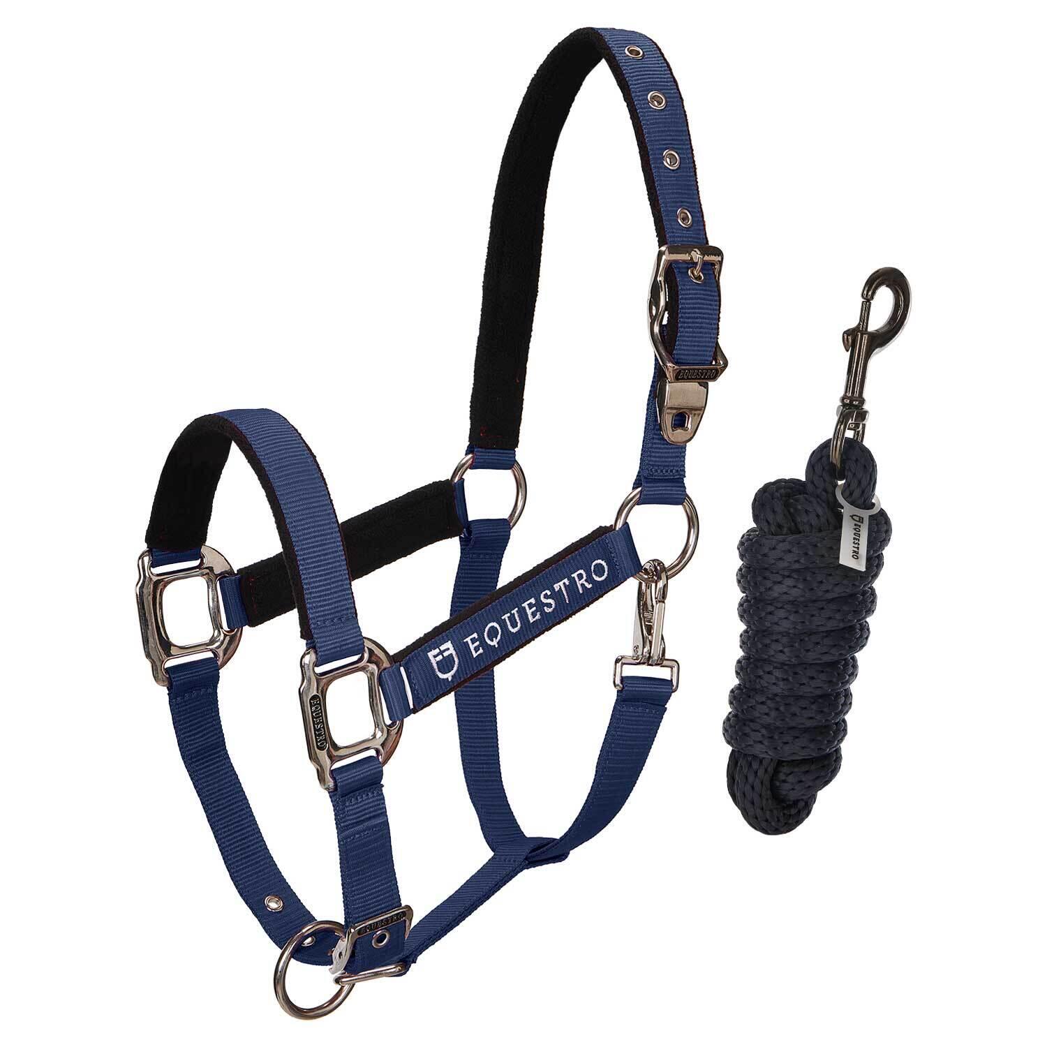 EQUESTRO Halsband voor paarden met lengte Equestro Modello Shiny Fittings