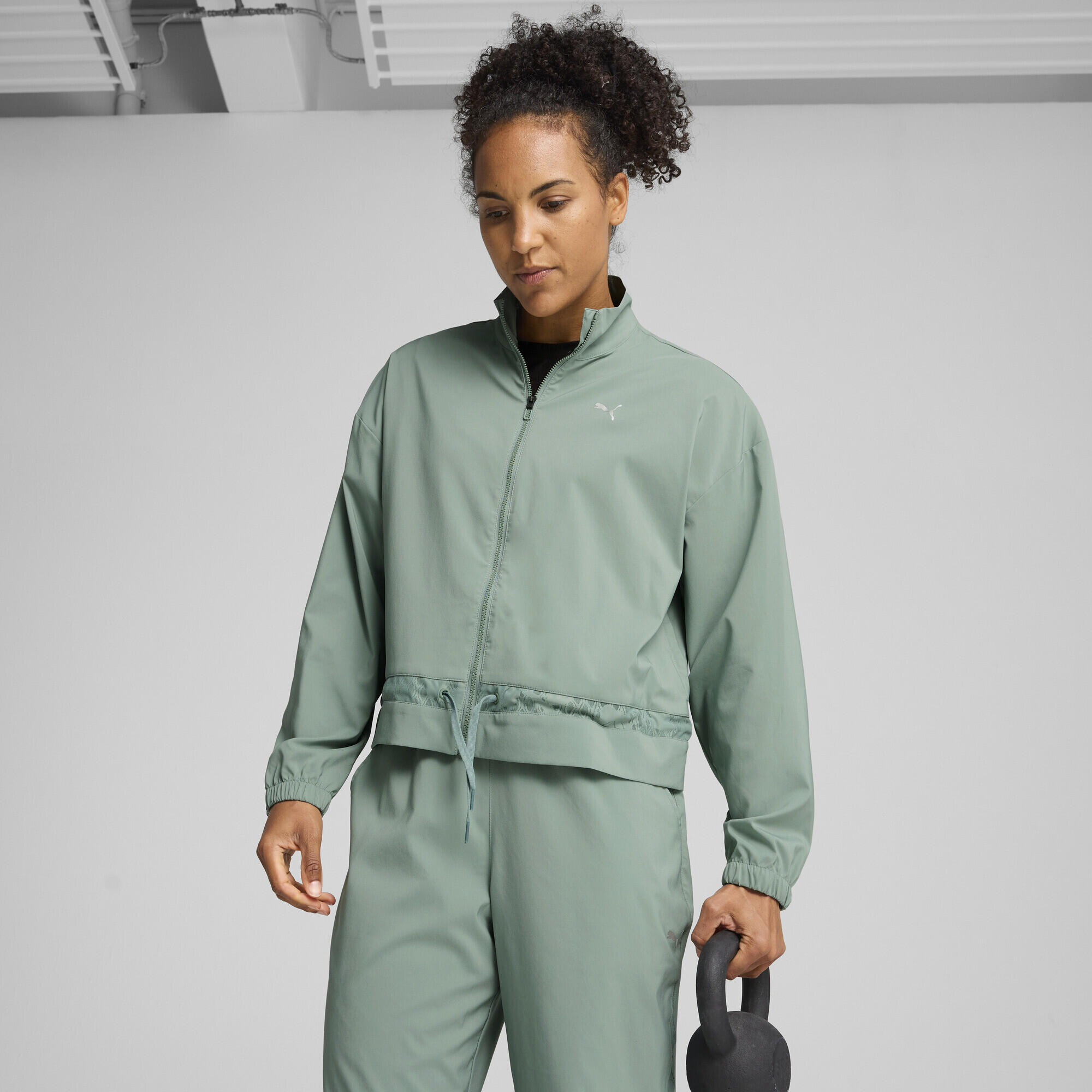 Veste tissée LACE Femme PUMA Green Moon 2/7