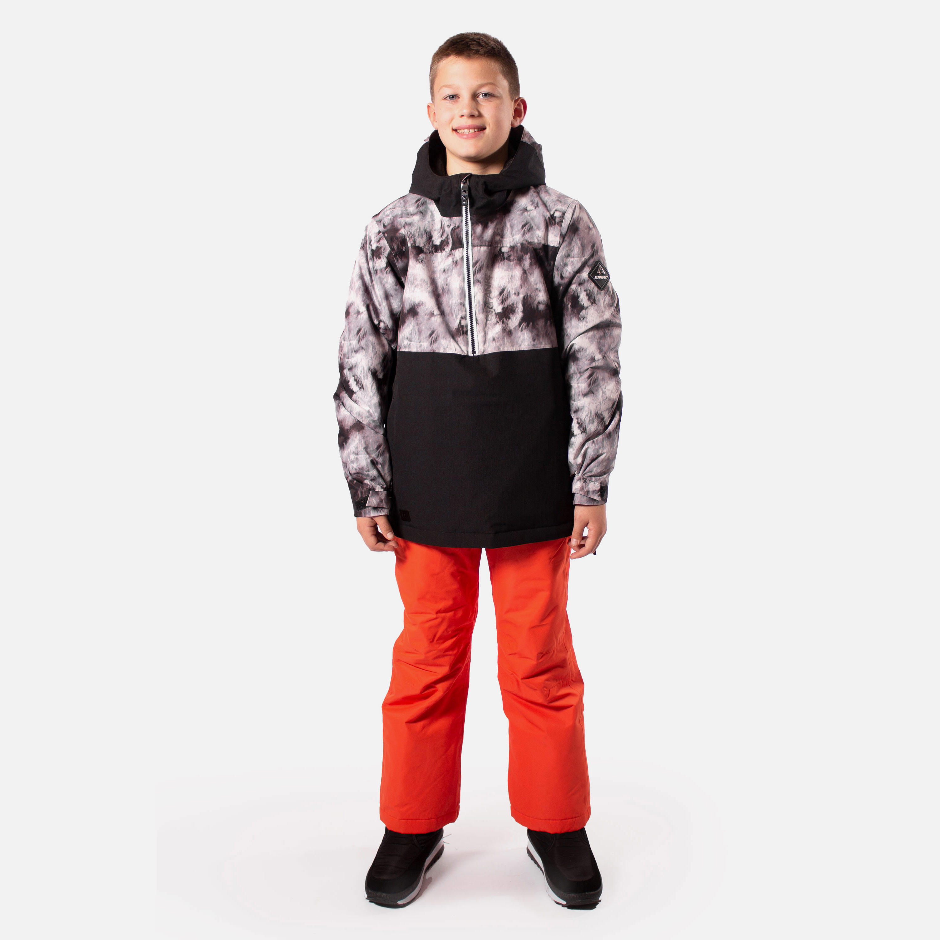 Breaker Boys Ski Jacket Black White 3/7
