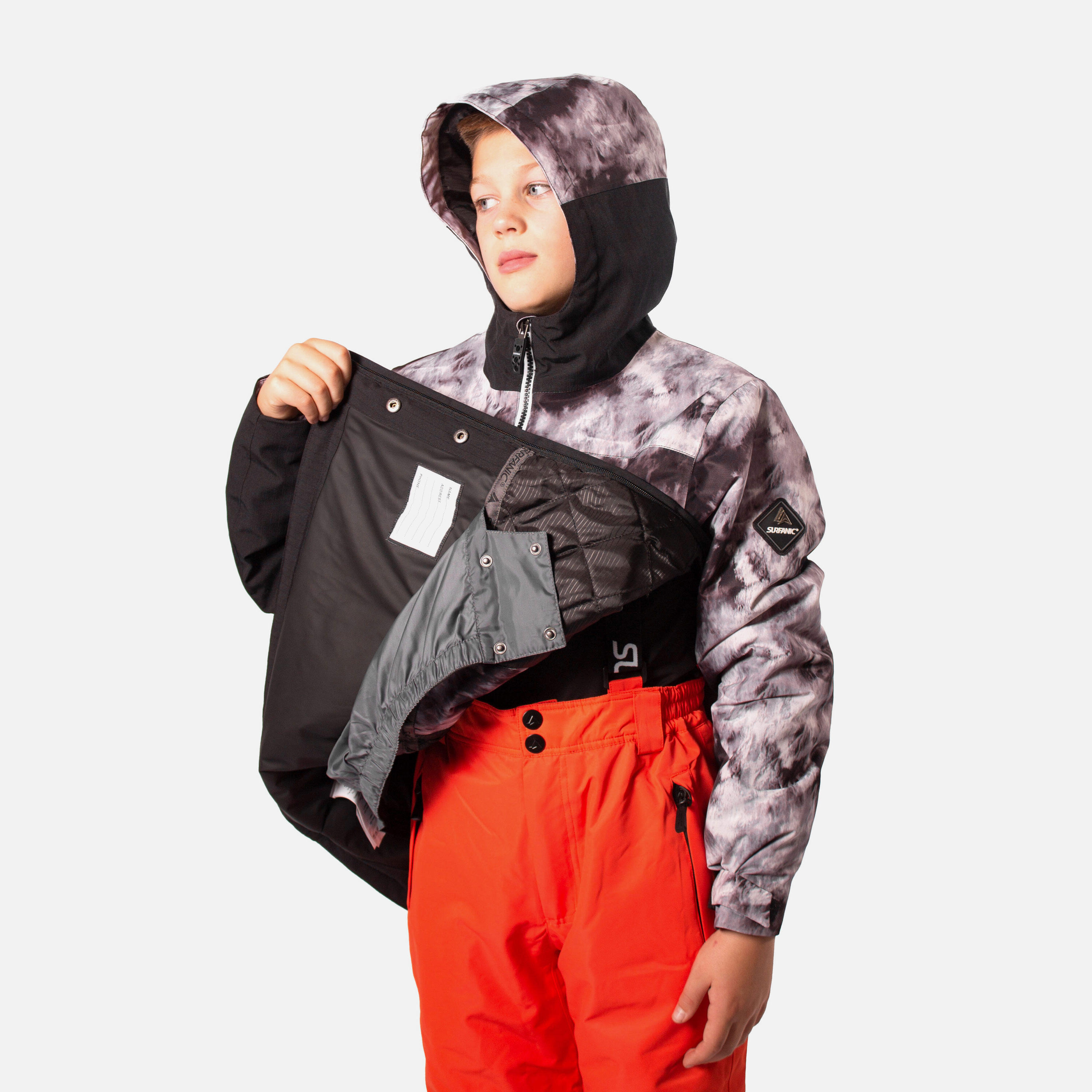 Breaker Boys Ski Jacket Black White 6/7