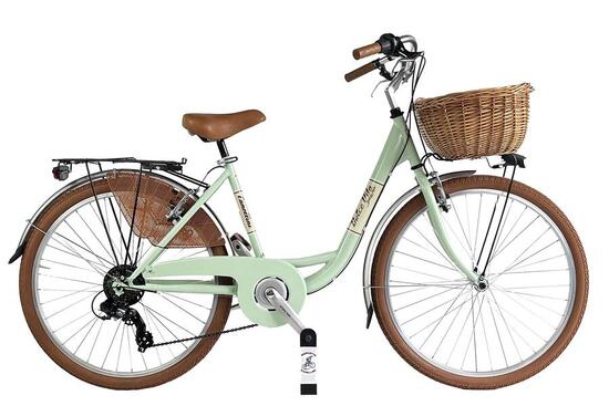 Bici da città Dolce Vita by Canellini VENERE 26" con cesto - Tiffany
