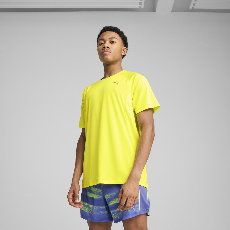 Męska koszulka do biegania VELOCITY PUMA Lemon Sherbert Yellow