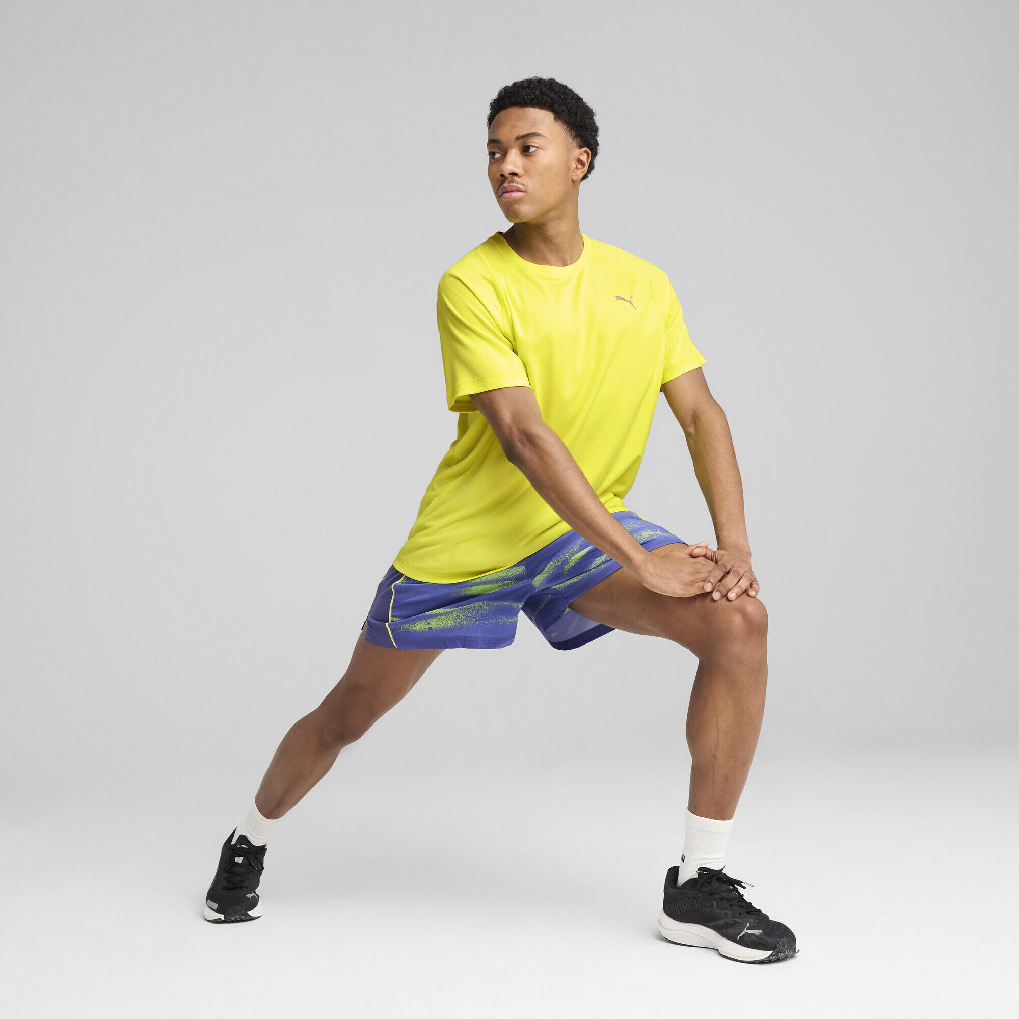 T-shirt da running VELOCITY da uomo PUMA Lemon Sherbert Yellow 4/7