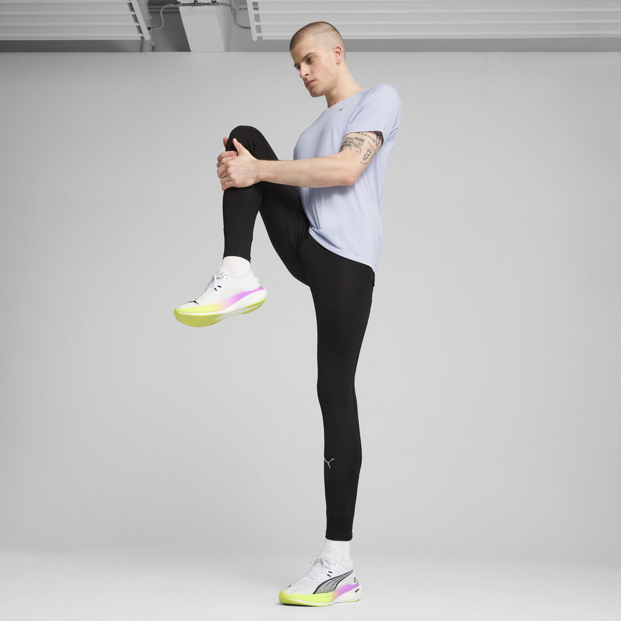 T-shirt de running Triblend VELOCITY Homme PUMA Cool Weather Blue 4/7