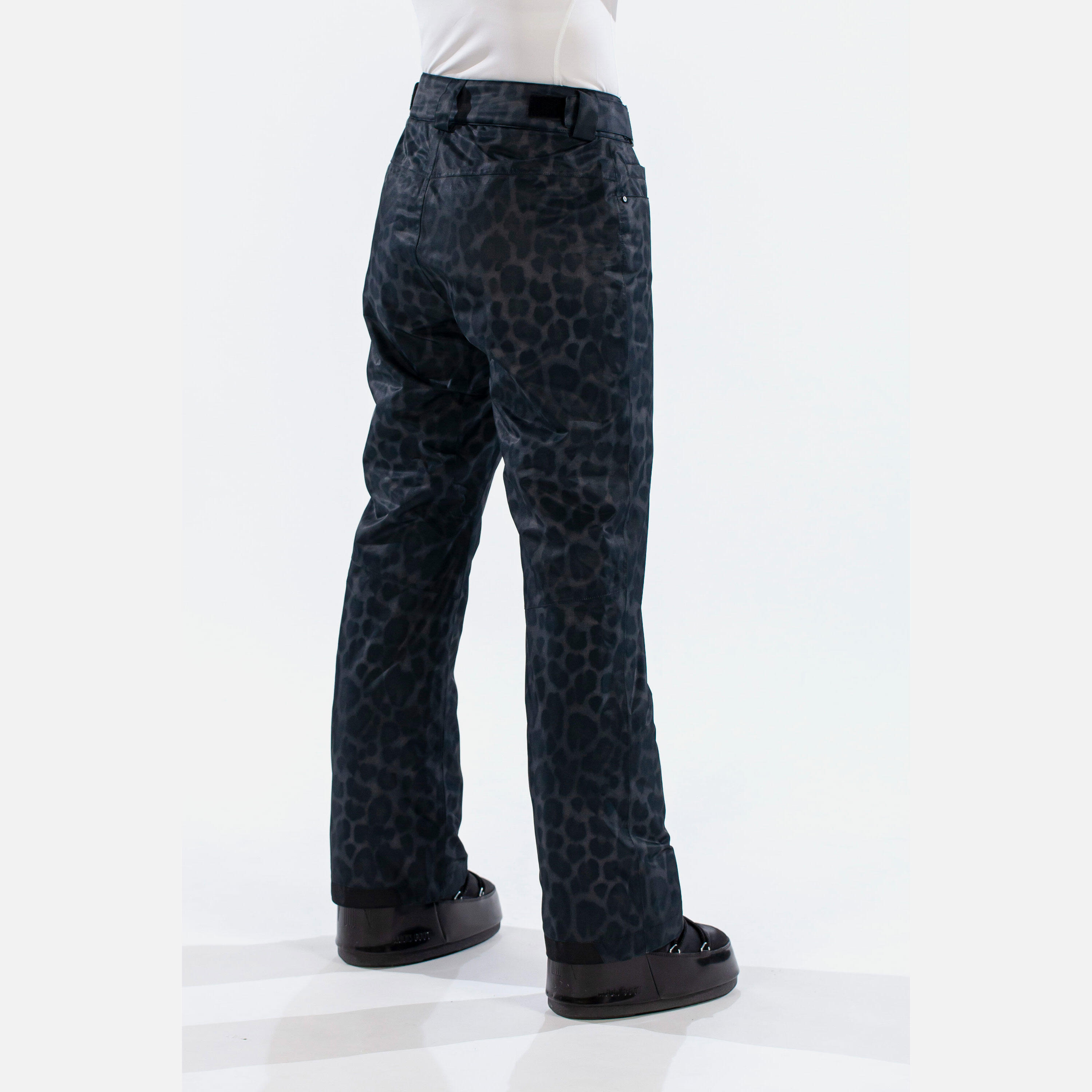 Spodnie Snowboardowe Damskie SURFANIC STX 10.000 Glow Jaguar Czarne Wodoodporne 6/7
