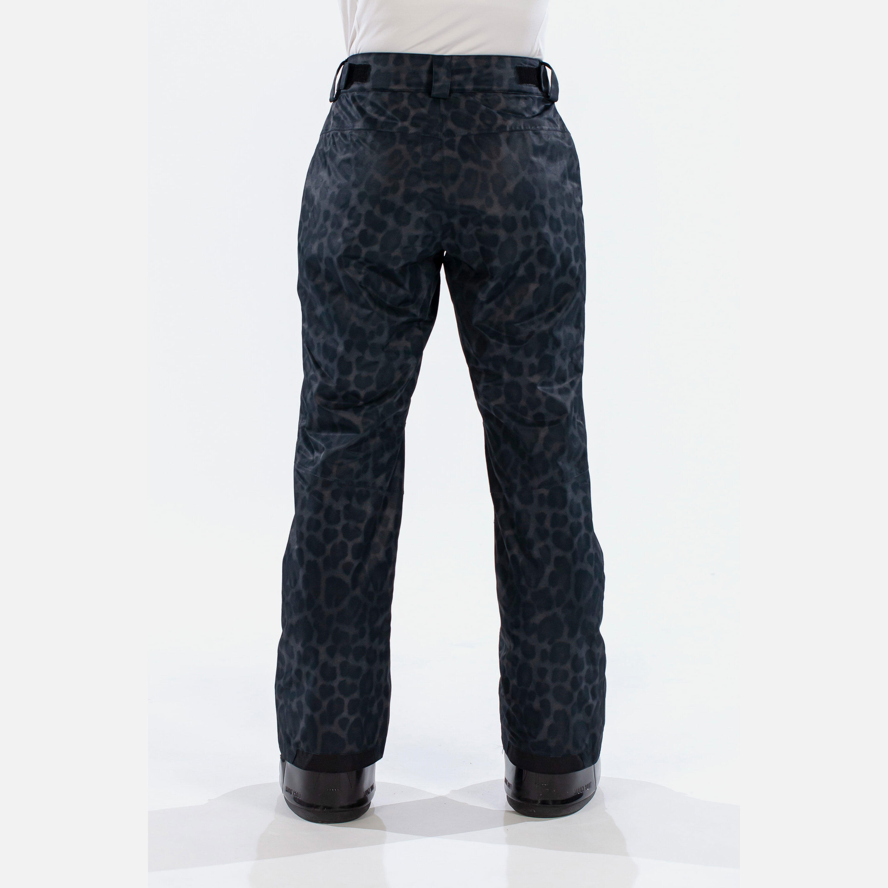 Spodnie Snowboardowe Damskie SURFANIC STX 10.000 Glow Jaguar Czarne Wodoodporne 5/7